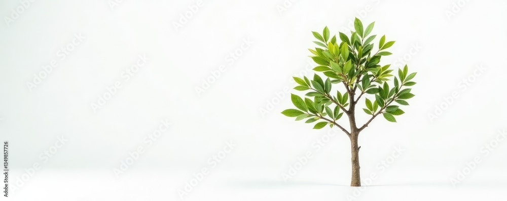 Obraz premium Thinner branches of a small tree against a bright white surface, branch, white, nature