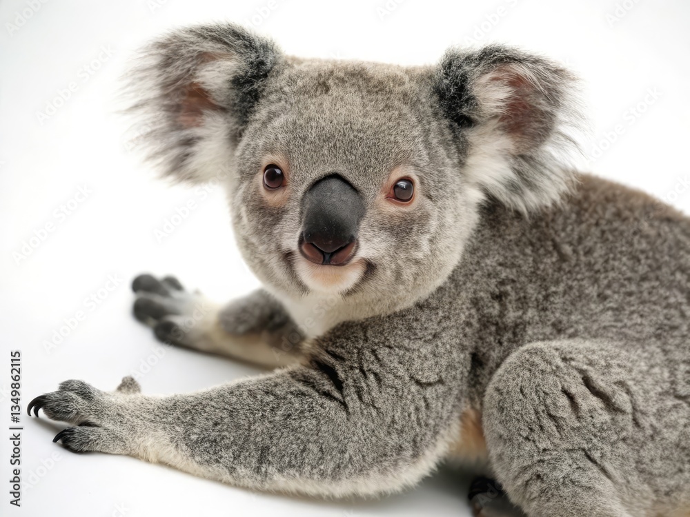 Naklejka premium koala on white background