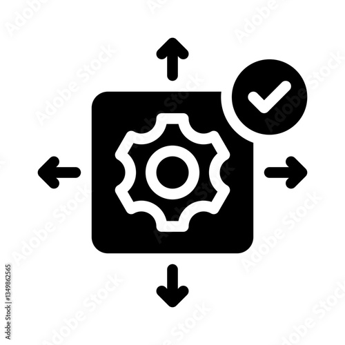 project scope glyph icon