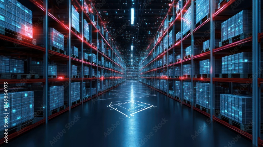 Futuristic Warehouse: Digital Inventory Management System Futuristic Warehouse: Digital Inventory Management System
