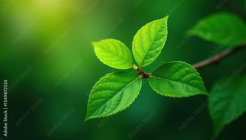 High-definition photograph of a single leafy branch, branch, closeup High-definition photograph of a single leafy branch, branch, closeup