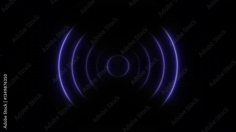 Abstract neon radio waves. Wave diffusion animation, Neon Radio Waves Animation, Abstract neon radio waves. Wave diffusion animation, Neon Radio Waves Animation,