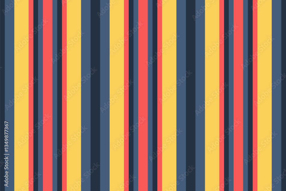 Vibrant vertical stripes in yellow, red, and blue create a dynamic, modern pattern. Perfect for backgrounds, textiles, or website design, this image evokes energy and optimism. Vibrant vertical stripes in yellow, red, and blue create a dynamic, modern pattern. Perfect for backgrounds, textiles, or website design, this image evokes energy and optimism.