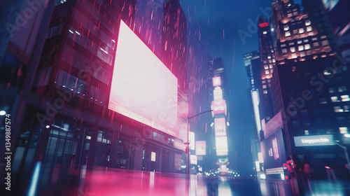 Street Banner Mockup in City Environment