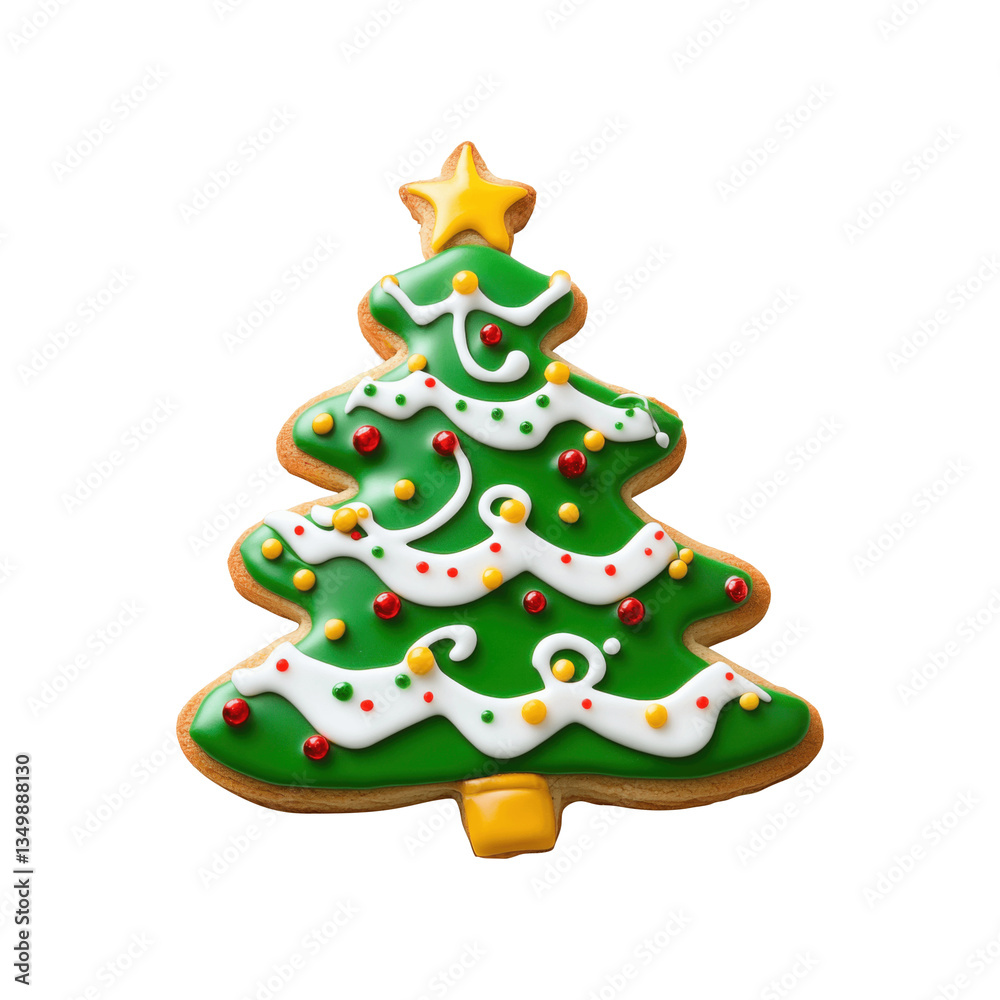Delicious Christmas Tree-Shaped Gingerbread Cookie Delicious Christmas Tree-Shaped Gingerbread Cookie