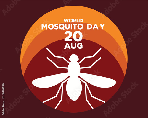 World Mosquito Day August 20th: Mosquito Silhouette and Disease Awareness