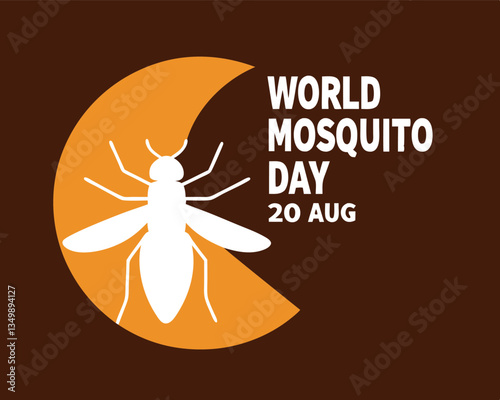 World Mosquito Day August 20th: Mosquito Silhouette and Disease Awareness