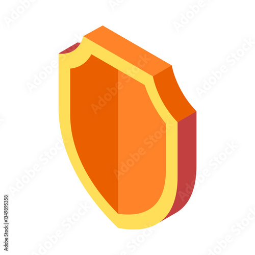 Shield isometric icon