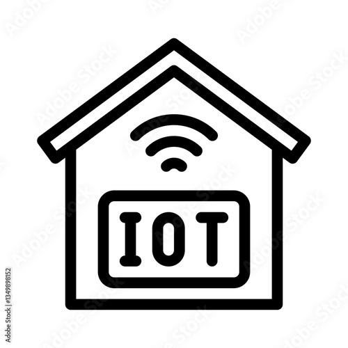 smart home line icon