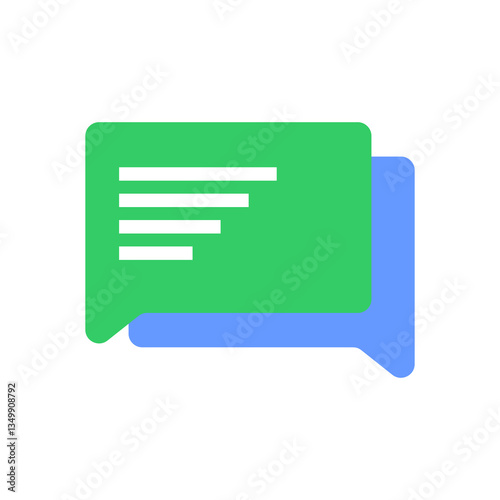 Chat Message Bubbles Icon Vector. Talk bubble. Communication icons. SMS. Chatting icons in different styles. dialog. Web icon set. Online communication. Conversation, Notification