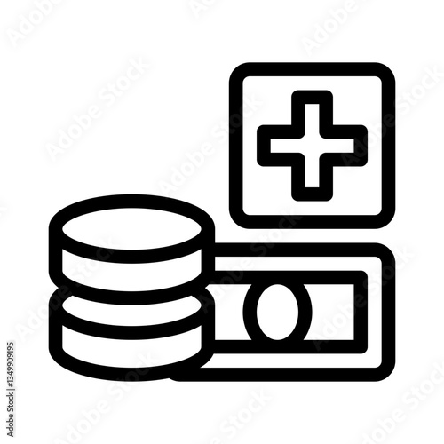 emergency fund line icon