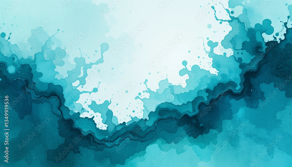 Obraz premium abstract blue background with waves