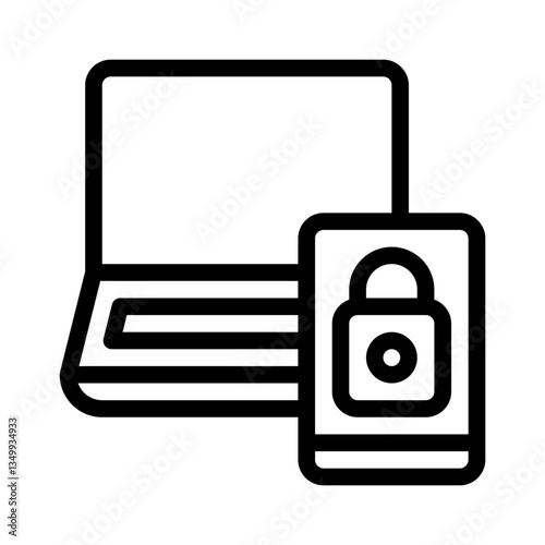 2FA line icon