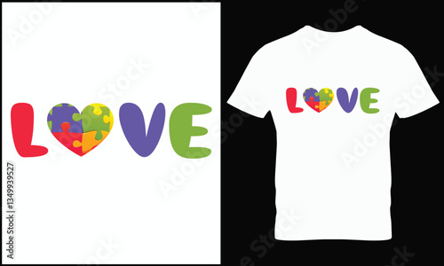 Autism t shirt design vector