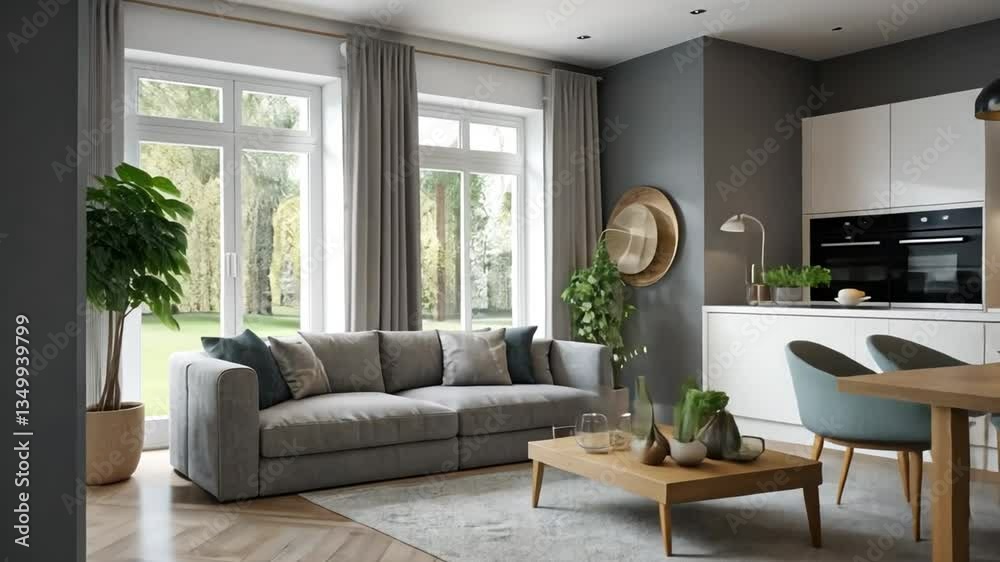 modern living room with sofa modern living room with sofa
