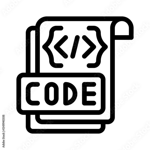 code snippet line icon