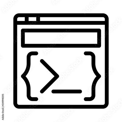 coding line icon