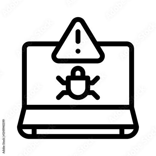 debugging line icon