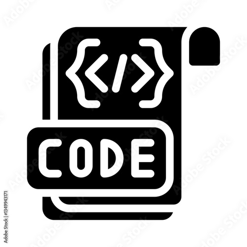 code snippet glyph icon