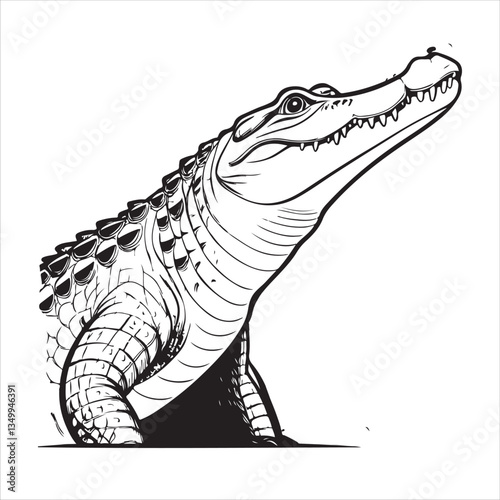crocodile  Vector 