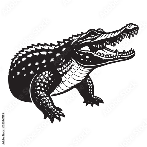 crocodile  Vector 