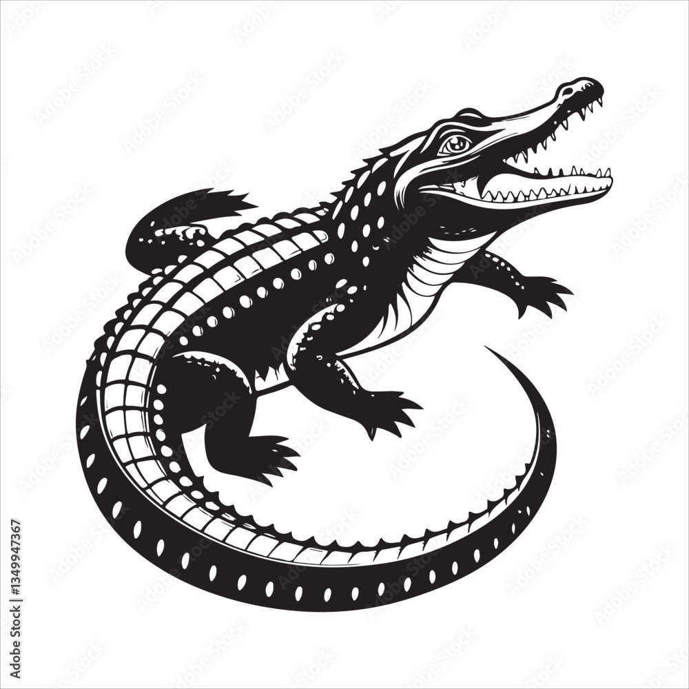 Obraz premium crocodile Vector 
