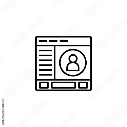 Admin panel icon vector graphics