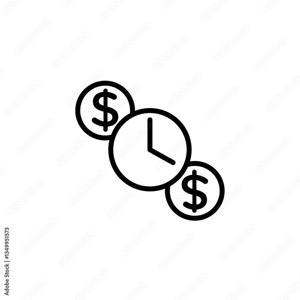 BNPL icon vector graphics