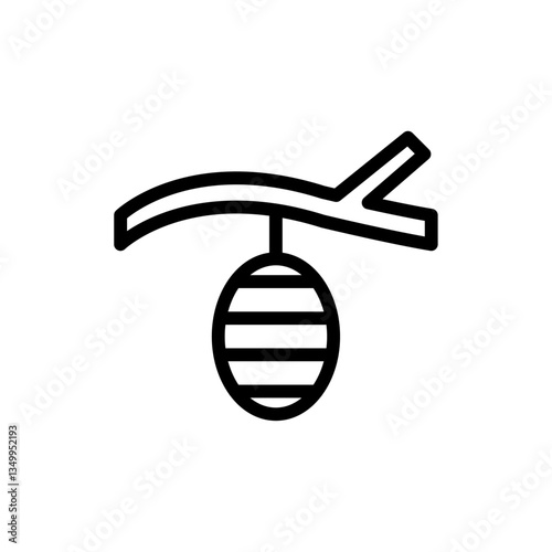 Cocoon icon vector graphics