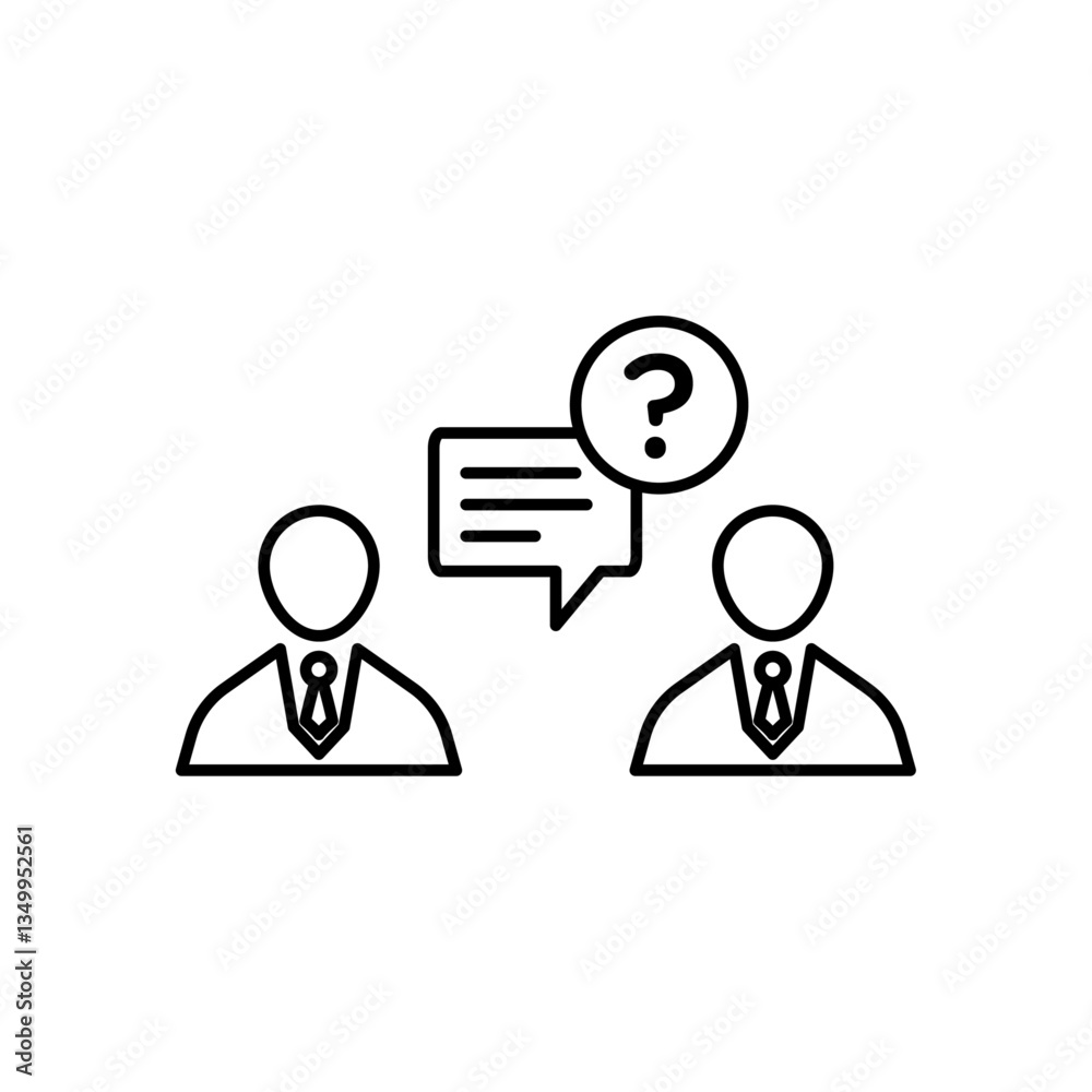 Obraz premium Consulting icon vector graphics