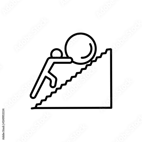 Effort icon vector graphics