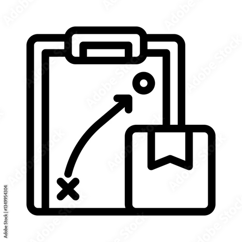 brand strategy line icon
