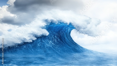 Powerful ocean wave