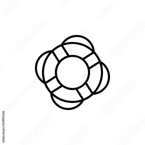 Lifebuoy icon vector graphics