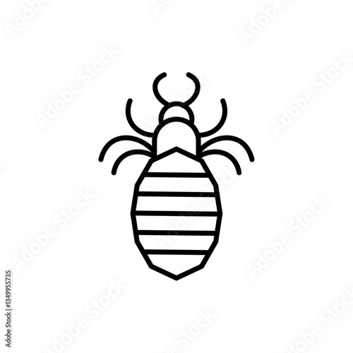 Louse icon vector graphics