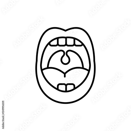 Mouth icon vector graphics