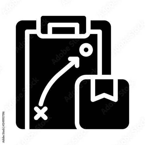 brand strategy glyph icon