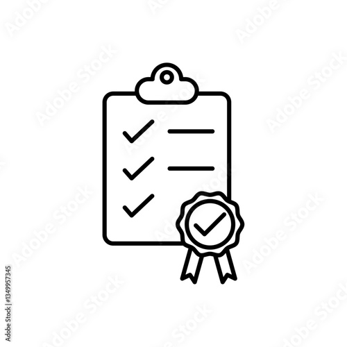 Quality check icon vector graphics