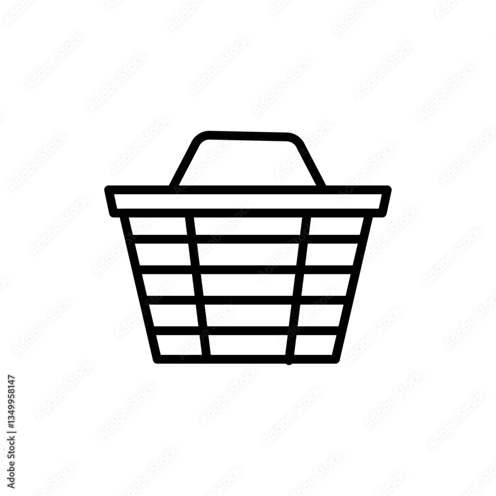 Shopping basket icon vector graphics Shopping basket icon vector graphics