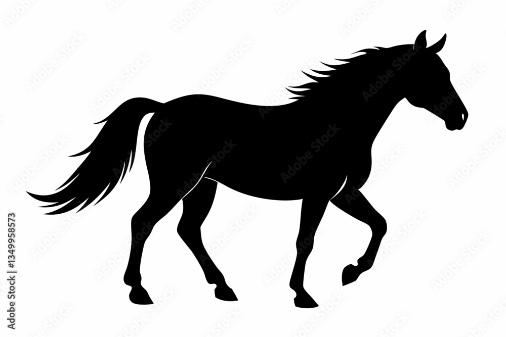 horse black silhouette vector horse black silhouette vector