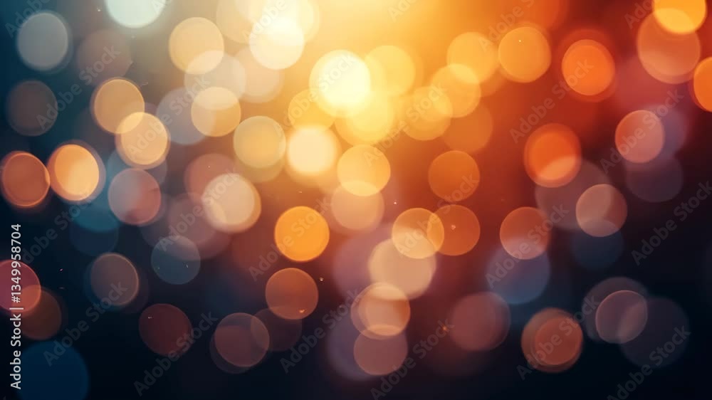 Abstract Blurred Bokeh Light Background With Golden and Blue Hue Creating a Festive and Elegant Atmosphere Abstract Blurred Bokeh Light Background With Golden and Blue Hue Creating a Festive and Elegant Atmosphere