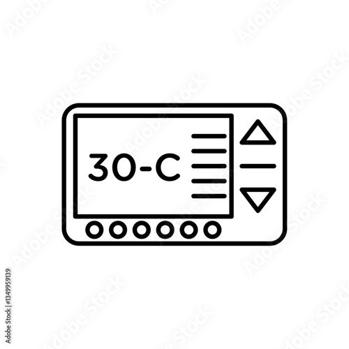 Thermostat icon vector graphics