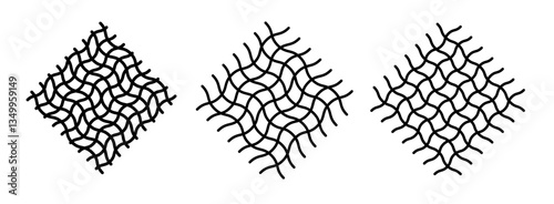 Texture fabric icon vector graphics