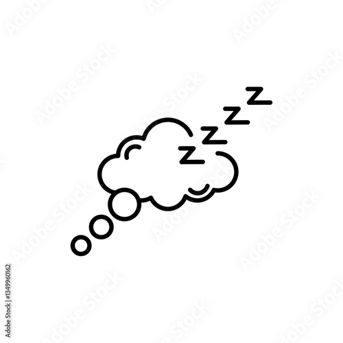 Zzz icon vector graphics