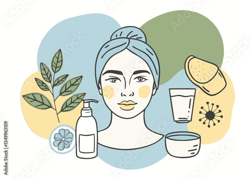 Skincare Routine. Natural Beauty Tips for Healthy Skin