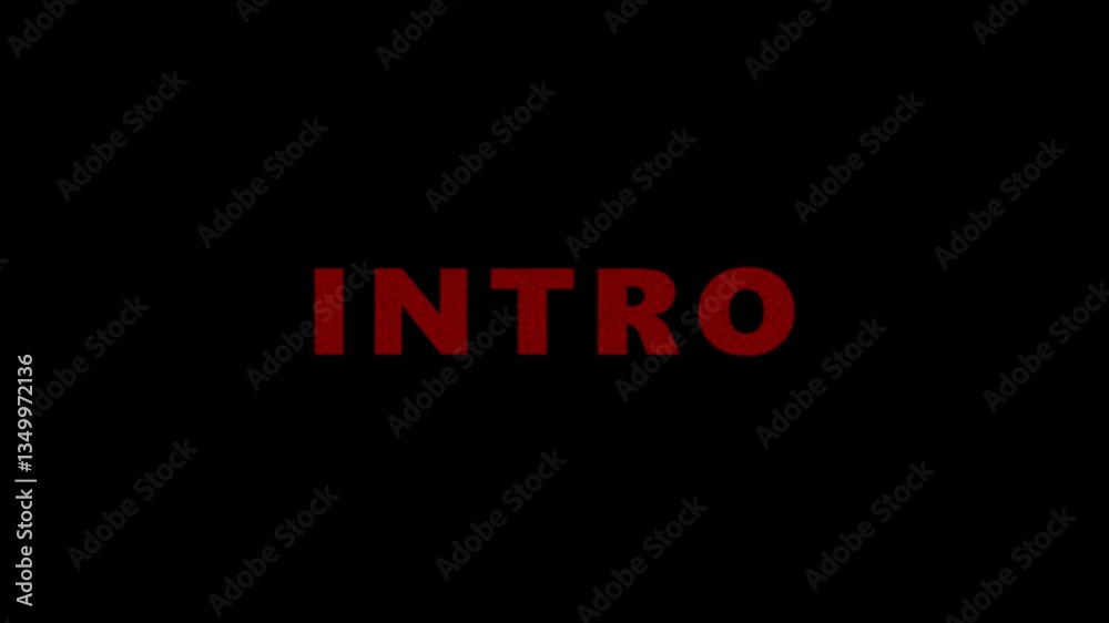 text intro animation transaparent background
