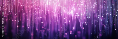 Purple Rain Abstract Background - Shimmering purple and pink lights cascade down in this abstract background , perfect for designs needing a touch of magic and elegance