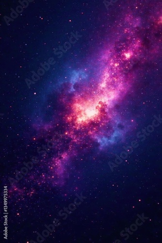 Stunning galaxy background with vibrant stars and nebulas against a black space , nebulae, galaxy background