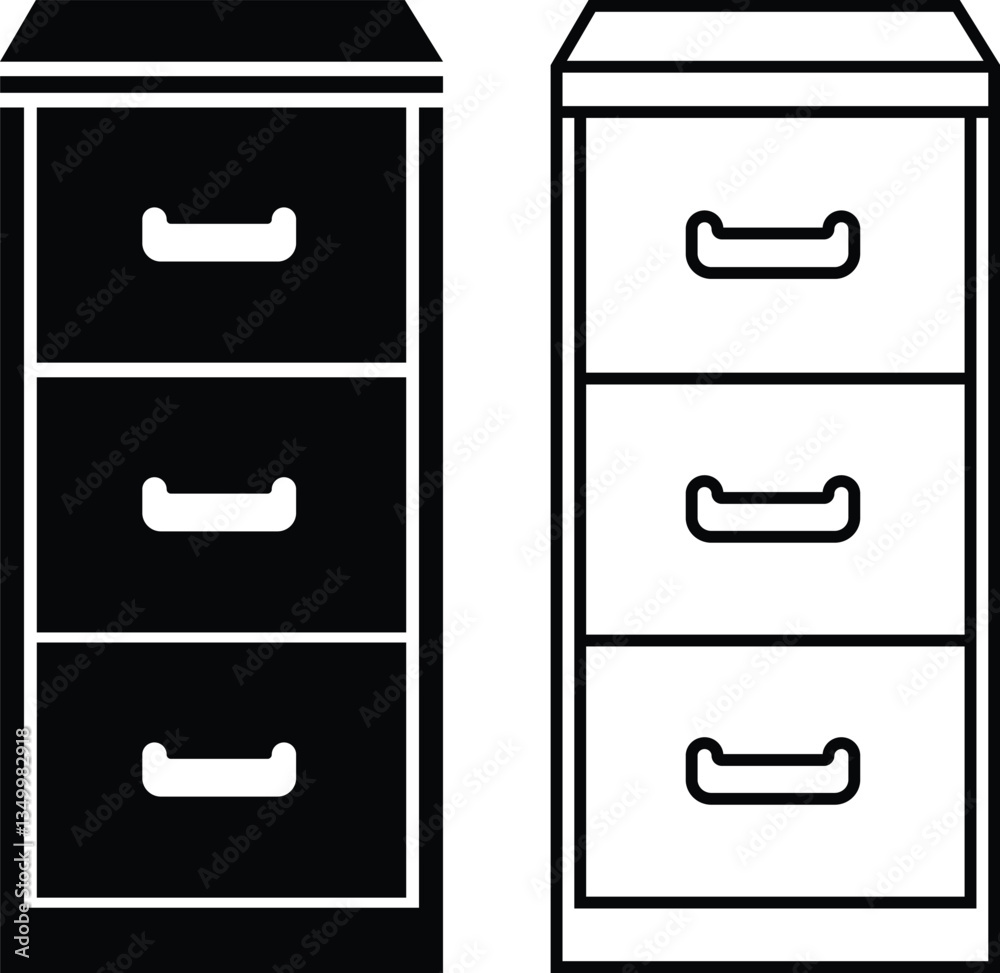 Wardrobe Cabinet Icon in flat, line set. isolated on transparent background Wardrobe Cabinet Icon in flat, line set. isolated on transparent background