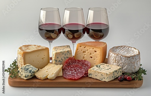 Enjoying a Wine and Cheese Pairing With a Selection of Gouda, Brie, and Figs ...